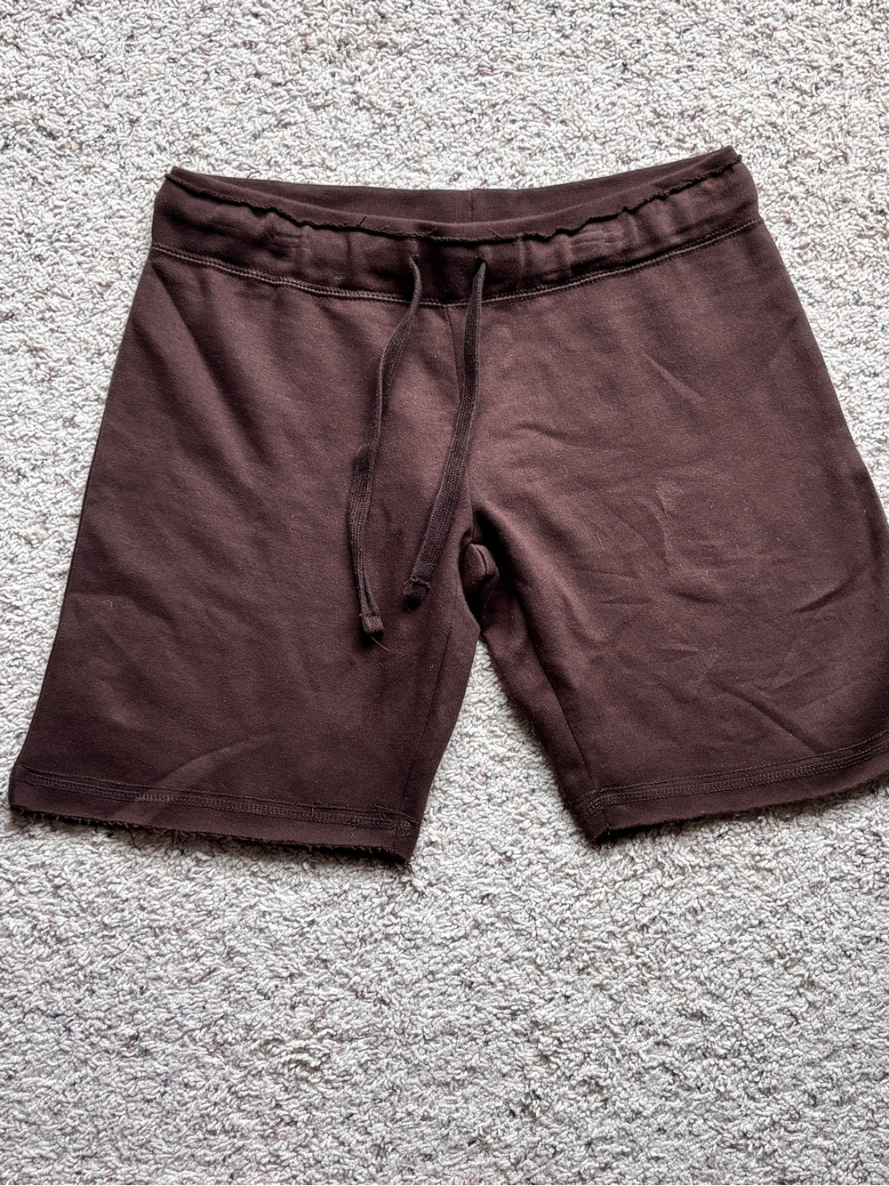NWT Mill Tex Stadium Club Apparel women’s L Athletic Drawstring brown Shorts